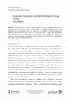 Research paper thumbnail of Epistemic Circularity and the Problem of Cheap Credit