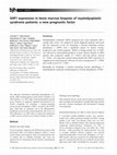 Research paper thumbnail of SHP1 expression in bone marrow biopsies of myelodysplastic syndrome patients: a new prognostic factor