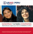 Research paper thumbnail of “Nosotras también contamos. Testimonios de mujeres viviendo con VIH/SIDA”. 2006