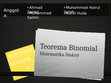 Research paper thumbnail of Teorema Binomial Presentasi - Matematika Diskrit