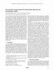 Research paper thumbnail of Fast strontium transport induced by hydrodynamic dispersion and pH-dependent sorption