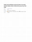 Research paper thumbnail of Obesity, body fat distribution and other risk factors of non-insulin- dependent diabetes mellitus in different ethnic groups living in East Anglia