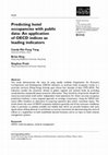 Research paper thumbnail of Predicting hotel occupancies with public data: An application of OECD indices as leading indicators