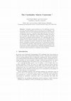 Research paper thumbnail of The Cardinality Matrix Constraint