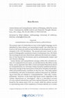 Research paper thumbnail of Review Essay - Iranian Identity and Cosmopolitanism: Spheres of Belonging, edited by Lucian Stone. Contemporary Middle Eastern and Islamicate Thought. Bloomsbury, 2014.