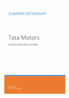 Research paper thumbnail of Tata Motors WHEELED ARMOURED PLATFORM SUMMER INTERNSHIP