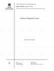 Research paper thumbnail of Employee Management System