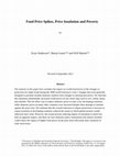 Research paper thumbnail of Food Price Spikes, Price Insulation, and Poverty