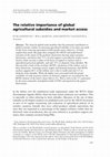 Research paper thumbnail of The relative importance of global agricultural subsidies and market access