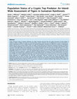 Research paper thumbnail of Population Status of a Cryptic Top Predator: An Island-Wide Assessment of Tigers in Sumatran Rainforests