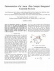 Research paper thumbnail of Demonstration of a linear ultra-compact integrated coherent receiver