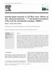 Research paper thumbnail of Activity-based anorexia in C57/BL6 mice: Effects of the phytocannabinoid, △ 9-tetrahydrocannabinol (THC) and the anandamide analogue, OMDM-2