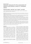 Research paper thumbnail of Outcome measures for the assessment of balance and posture control in cerebellar ataxia