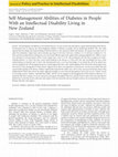 Research paper thumbnail of Self-Management Abilities of Diabetes in People With an Intellectual Disability Living in New Zealand