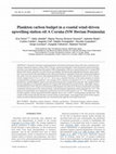 Research paper thumbnail of Plankton carbon budget in a coastal wind-driven upwelling station off A Coruña (NW Iberian Peninsula