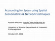 Research paper thumbnail of Spatial Econometrics & Social Networks (sometimes they meet)