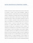 Research paper thumbnail of Pensamiento de diseño, procesos creativos y literatura