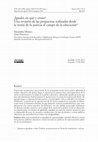 Research paper thumbnail of ¿Iguales en qué y cómo? Una revisión de las propuestas realizadas desde la teoría de la justicia al campo de la educación