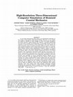 Research paper thumbnail of High-Resolution Three-Dimensional Computer Simulation of Hominid Cranial Mechanics