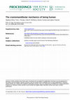 Research paper thumbnail of The craniomandibular mechanics of being human "Data Supplement" Subject collections Email alerting service