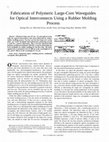 Research paper thumbnail of Fabrication of polymeric large-core waveguides for optical interconnects using a rubber molding process