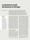 Research paper thumbnail of Veillard P. Décembre 2015. Le business social de Danone en Afrique. Défis Sud no. 128.