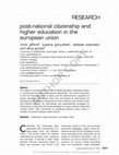 Research paper thumbnail of Post-National Citizenship and Higher Education in the European Union