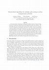 Research paper thumbnail of Decentralized algorithms for multiple path routing in urban transportation networks