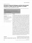 Research paper thumbnail of Prevalence of Bacterial Pathogens and their Anti-microbial Resistance in Tilapia and their Pond Water in Trinidad