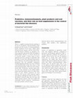 Research paper thumbnail of Probiotics, immunostimulants, plant products and oral vaccines, and their role as feed supplements in the control of bacterial fish diseases