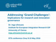 Research paper thumbnail of Addressing 'Grand Challenges': Implications for research and innovation governance