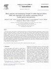 Research paper thumbnail of Bone response and mechanical strength of rabbit femoral defects filled with injectable CaP cements containing TGF- β1 loaded gelatin microparticles