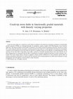 Research paper thumbnail of Crack-tip stress fields in functionally graded materials with linearly varying properties