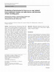 Research paper thumbnail of Production of bacteriocins by Enterococcus spp. isolated from traditional, Iranian, raw milk cheeses, and detection of their encoding genes