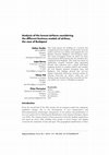 Research paper thumbnail of Analysis of the lowest airfares considering the different business models of airlines, the case of Budapest