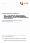 Research paper thumbnail of Learning spaces, tasks and metrics for effective communication in Second Life within the context of programming LEGO NXT Mindstorms™ robots: towards a framework for design and implementation