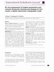 Research paper thumbnail of Ex vivo assessment of irrigant penetration and renewal during the final irrigation regimen: Irrigant turnover during the final irrigation regimen