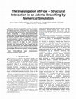 Research paper thumbnail of The investigation of flow - Structural interaction in an arterial branching by numerical simulation