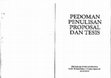 Research paper thumbnail of Panduan Penulisan Tesis uin