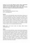 Research paper thumbnail of Learning To Love You More (2002-2012), Escritura creativa, experimentación comunitaria en línea, arte dialógico, estética relacional y arte intermedial.