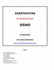 Research paper thumbnail of ZARATHUSTRA EL PROFETA QUE RÍE OSHO