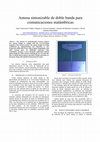 Research paper thumbnail of Antena sintonizable de doble banda para comunicaciones inalámbricas