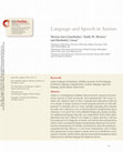 Research paper thumbnail of Language and Speech in Autism