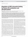 Research paper thumbnail of Regulation of HP1-chromatin binding by histone H3 methylation and phosphorylation