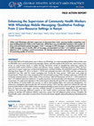 Research paper thumbnail of Enhancing the Supervision of Community Health Workers With WhatsApp Mobile Messaging: Qualitative Findings From 2 Low-Resource Settings in Kenya