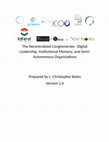 Research paper thumbnail of Decentralized Conglomerate White Paper