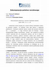 Research paper thumbnail of Murray N. Rothbard - Dekompozycja państwa narodowego