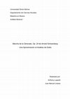 Research paper thumbnail of Serenata, Op. 24 de Arnold Schoenberg: Una Aproximación al Análisis de Estilo