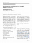 Research paper thumbnail of Decomposition and nutrient dynamics in mixed litter of Mediterranean species