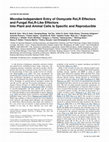 Research paper thumbnail of Microbe-Independent Entry of Oomycete RxLR Effectors and Fungal RxLR-Like Effectors Into Plant and Animal Cells Is Specific and Reproducible